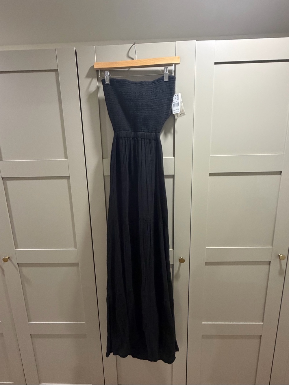 Rip Curl Black Strapless Maxi Dress